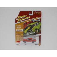 1:64 1969 Plymouth Barracuda (Barracuda Orange) - Johnny Lightning "Classic Gold Collection"