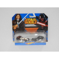 1:64 Obi-Wan Kenobi & Darth Vader - Hot Wheels Twin Set "Star Wars"