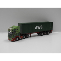 1:50 Scania R Series Topline Skeletal Trailer & Container "Johnsons (Burscough) Ltd"