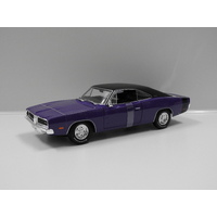 1:18 1969 Dodge Charger R/T (Purple/Black Roof)