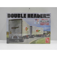 1:25 Double Header - Two 27 Ft. Trailmobile Exterior Post Doubles Vans