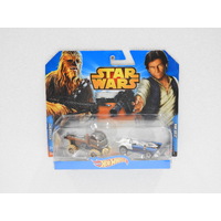 1:64 Chewbacca & Han Solo - Hot Wheels Twin Set "Star Wars"