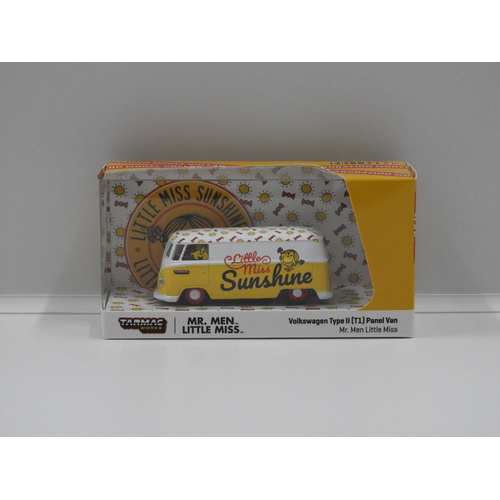 1:64 Volkswagen Type ll (T1) Panel Van "Mr.Men Little Miss Sunshine"