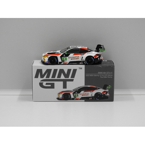 1:64 BMW M4 GT3 - 2023 IMSA Sebring 12Hrs GTD Winner Paul Miller Racing #1 (Opened, Unsealed)