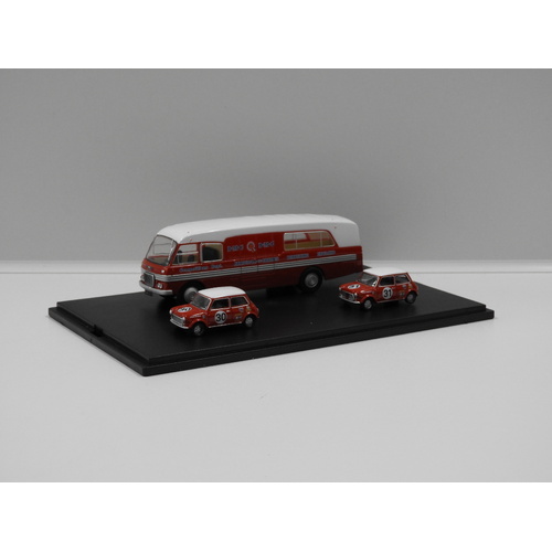 1:76 BMC Car Transporter & Two Mini's "BMC Competitions Dept"