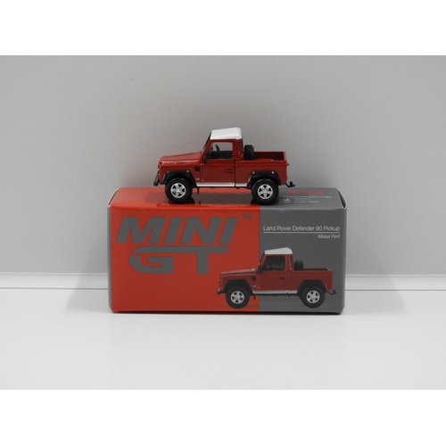 1:64 Land Rover Defender 90 Pickup (Masai Red) (Opened, Unsealed)