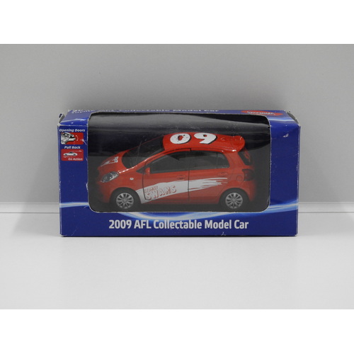 Toyota Yaris - 2009 AFL Collectable Model Car "Sydney Swans"