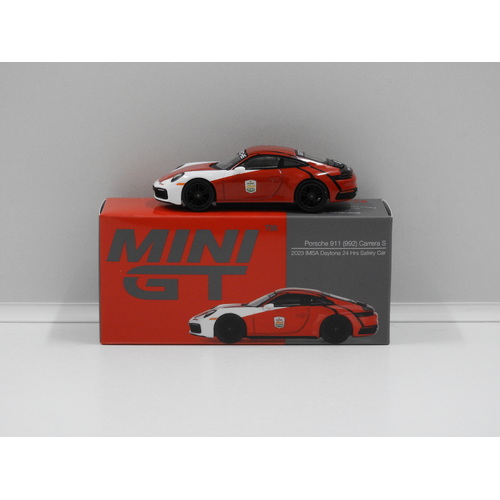 1:64 Porsche 911 (992) Carrera S- 2023 IMSA Daytona 24 Hrs Safety Car (Opened, Unsealed)