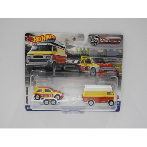 1:64 MG Metro 6R4 & HW Rally Hauler - Hot Wheels Car Culture "Team Transport"