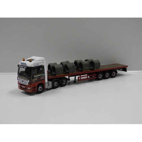 1:50 Mercedes-Benz Actros Flatbed Trailer/Load "Maurice Hill Transport Ltd"