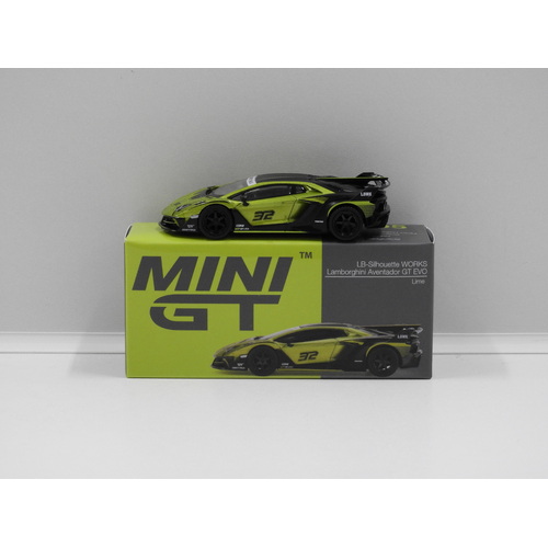 1:64 LB-Silhouette WORKS Lamborghini Aventador GT EVO (Lime) (Opened, Unsealed)