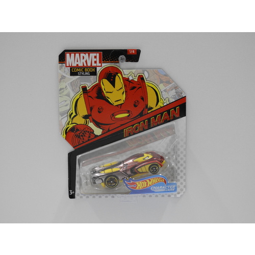 1:64 Hot Wheels Marvel Character Cars "Iron Man"