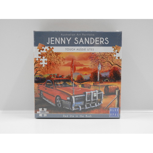 Jenny Sanders 1000 Piece Jigsaw Puzzle "Red Ute In The Bush"