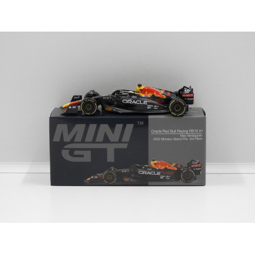 1:64 Oracle Red Bull Racing RB18 - 2022 Monaco Grand Prix 3rd Place (Max Verstappen) #1 (OPENED, UNSEALED)