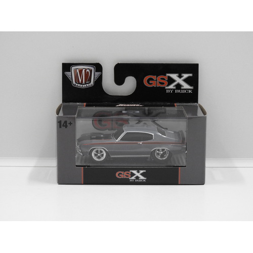 1:64 1970 Buick GSX - Ground Pounders (Grey/Black)