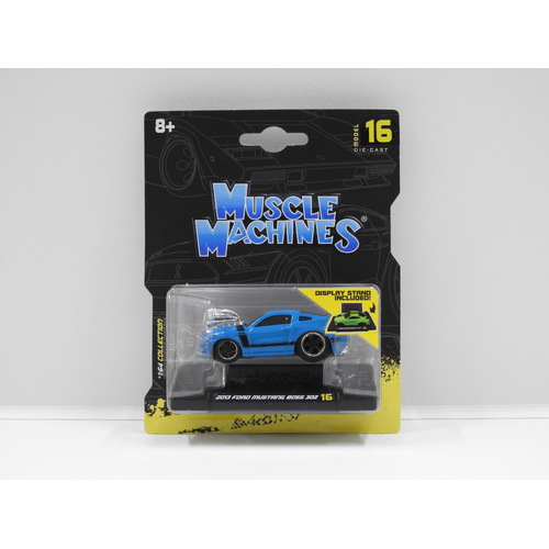 1:64 2013 Ford Mustang Boss 302 (Blue) - Series 3 #16