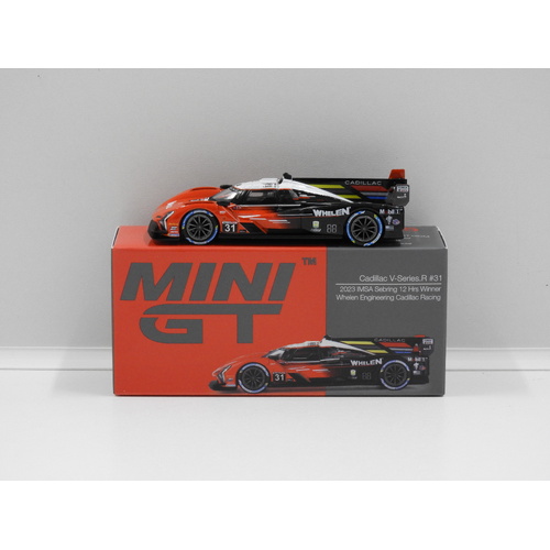 1:64 Cadillac V-Series.R - 2023 IMSA Sebring 12 Hrs Winner Whelen Engineering Cadillac Racing #31 (Opened, Unsealed)