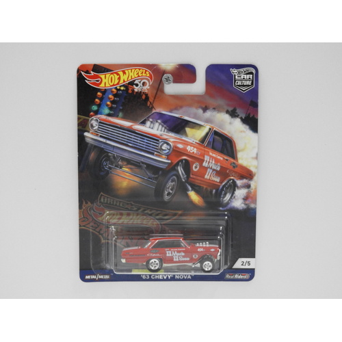 1:64 1963 Chevy Nova - Hot Wheels Car Culture "Drag Strip Demons"