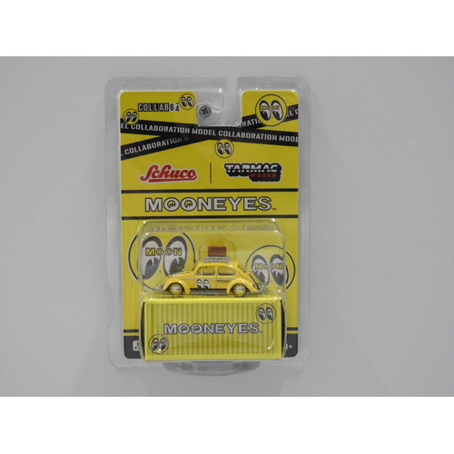 1:64 Volkswagen Beetle - Low Ride Height "MoonEyes" (Yellow)