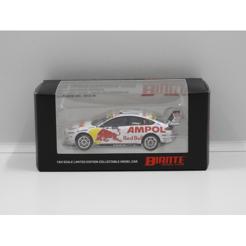 1:64 Holden ZB Commodore - Red Bull Ampol Racing 2022 Valo Adelaide 500 Race34 Championship Winner (Shane VanGisbergen) #1