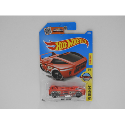 1:64 Night Burner - 2016 Hot Wheels Treasure Hunt Long Card