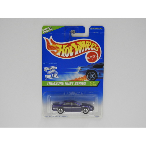 1:64 Olds Aurora - 1997 Hot Wheels Treasure Hunt Long Card