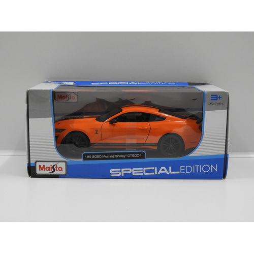 1:24 2020 Mustang Shelby GT500 (Orange/Black Stripes)