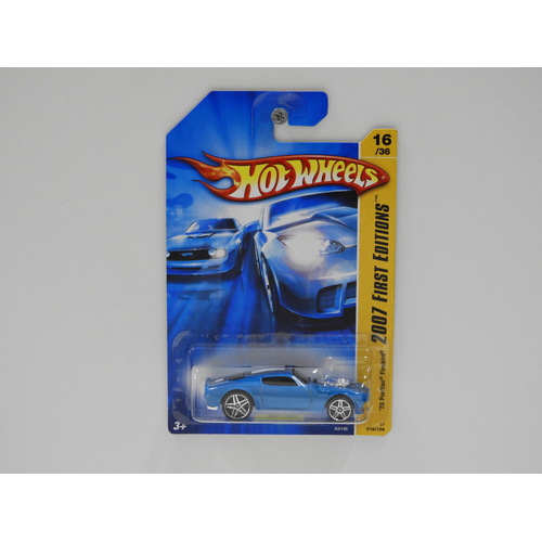 1:64 1970 Pontiac Firebird - 2007 Hot Wheels Long Card