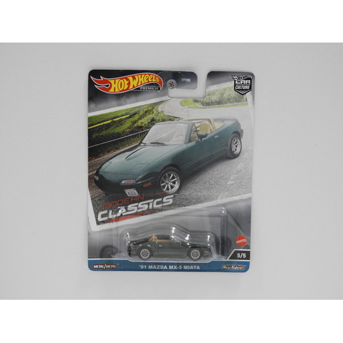 1:64 1991 Mazda MX-5 Miata - Hot Wheels Premium Car Culture "Modern Classics"