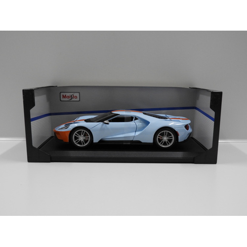 1:18 2019 Ford GT (Sky Blue/Orange) "Gulf Livery"