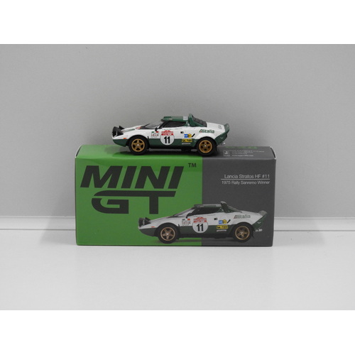 1:64 Lancia Stratos HF - 1975 Rally Sanremo Winner #11 (Opened, Unsealed)