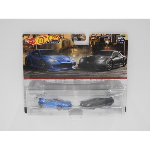 1:64 Pandem Subaru BRZ & Lexus RC F GT3 - Hot Wheels Premium Car Culture Twin Set