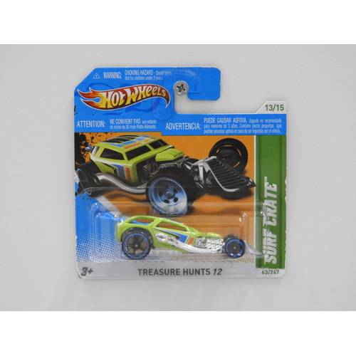 1:64 Surf Crate - 2012 Hot Wheels Treasure Hunt Short Card