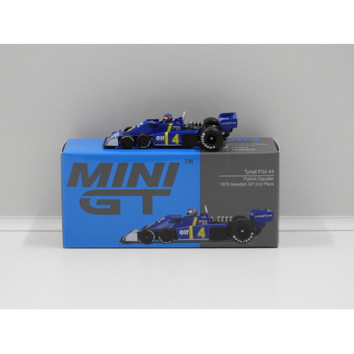 1:64 Tyrrell P34 - 1976 Swedish GP 2nd Place (Patrick Depailler) #4 (OPENED, UNSEALED)