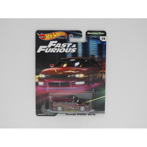 1:64 Nissan 240SX (S14) - Hot Wheels Premium "Fast & Furious"