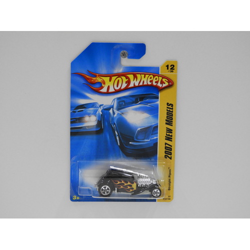 1:64 Straight Pipes - 2007 Hot Wheels Long Card