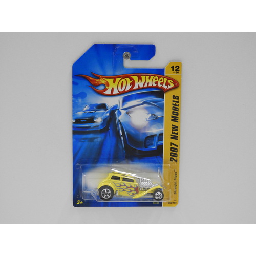 1:64 Straight Pipes - 2007 Hot Wheels Long Card