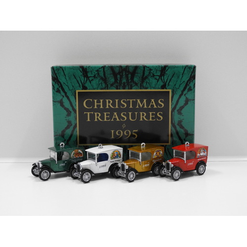 1:64 Ford Van "Christmas Treasures 1995 4 Vehicle Box Set