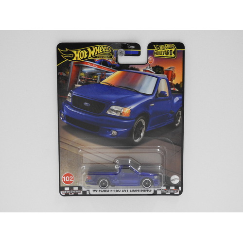 1:64 1999 Ford F-150 SVT Lightning - Hot Wheels Premium "Boulevard"