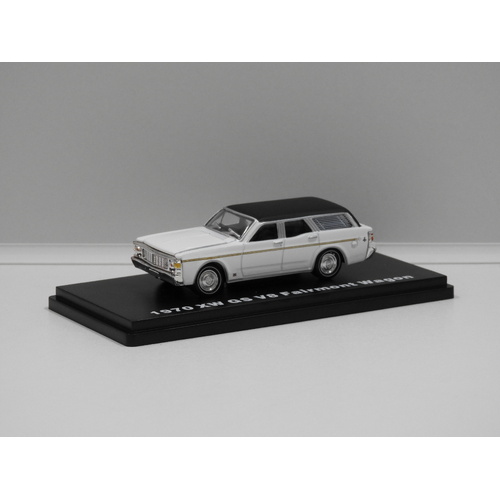 1:64 1970 Ford XW GS Fairmont Wagon (Sno White/Black)