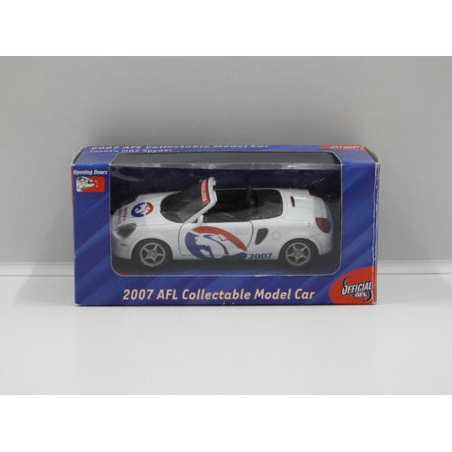 Toyota MR2 Spyder - 2007 AFL Collectable Model Car "Western Bulldogs"