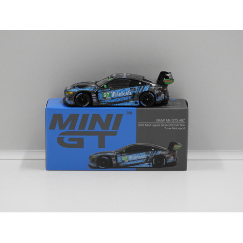 1:64 BMW M4 GT3 #97 - 2023 IMSA Laguna Seca GTD 2nd Place Turner Motorsport (Opened, Unsealed)