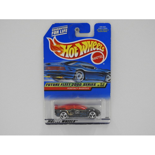 1:64 Pontiac Rageous - 2000 Hot Wheels Long Card