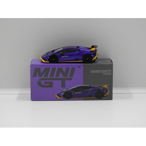 1:64 Lamborghini Huracan STO (Viola Pasifae) (Opened, Unsealed)