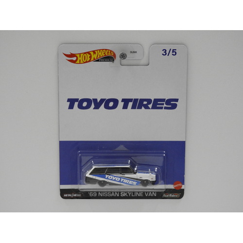 1:64 1969 Nissan Skyline Van - Hot Wheels Premium "Toyo Tires"