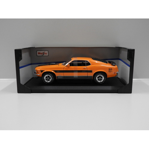 1:18 1970 Ford Mustang Mach 1 (Orange)